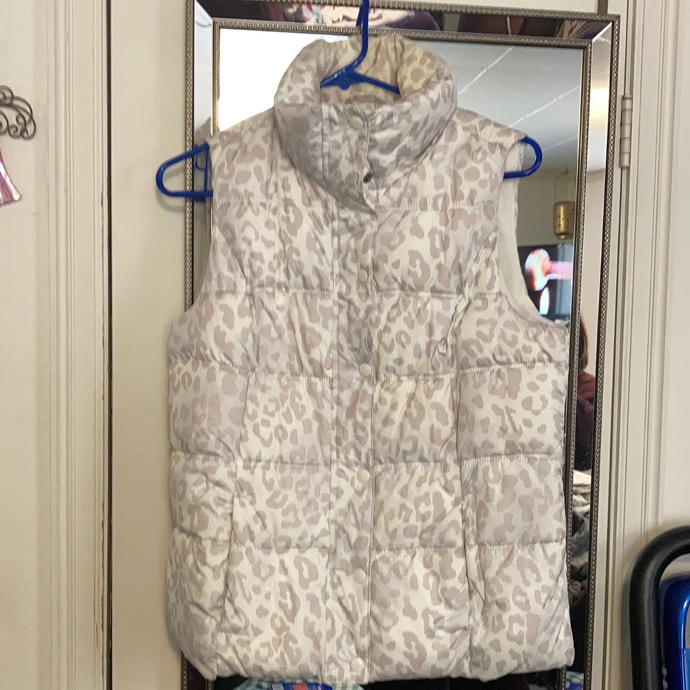 Leopard Puffer Vest